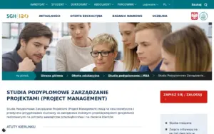 SGH – studia podyplomowe Zarządzanie Projektami